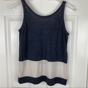 CHASER COLOR BLOCK STRIPED TANK TOP LOW BACK NWT